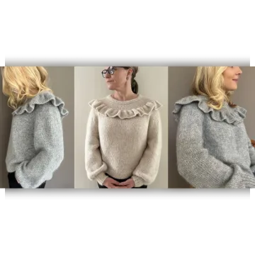 Пуловер с оборкой Chunky Frill Me - Вяжи.ру