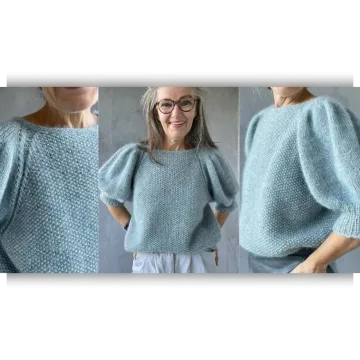 Пуловер с пышными рукавами LordagsJumper2 - Arnhild Skatvedt