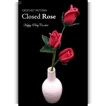 Rose, Close (Cup Shape)/Роза, закрытая - HappyPattyCrochet