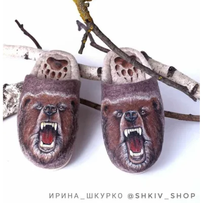 Роспись по войлоку. Медведь - Ирина Шкурко