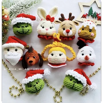 Рождественские украшения - zayka_mi_amigurumi