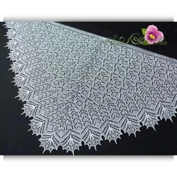 Шаль Белая Акация - Ольга Бочкарева