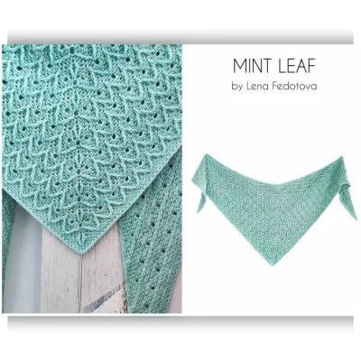 Шаль Mint Leaf - Elena Fedotova