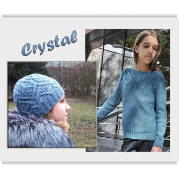 Шапка Crystal + Свитер Crystal. Комбо - Ирина Дмитриева