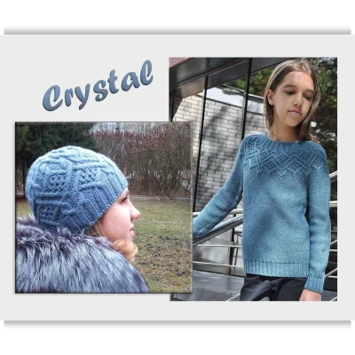 Шапка Crystal + Свитер Crystal. Комбо - Ирина Дмитриева