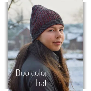Шапка Duo color hat - Людмила Бабинцева