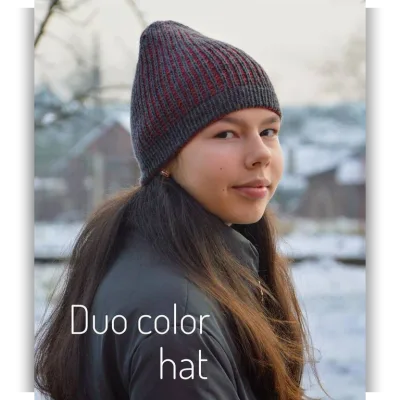 Шапка Duo color hat - Людмила Бабинцева
