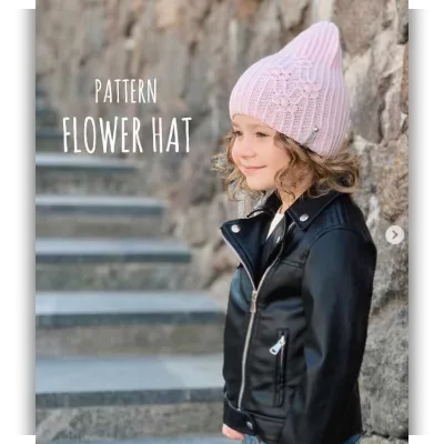 Шапка Flower hat - Наталья Махнюкова