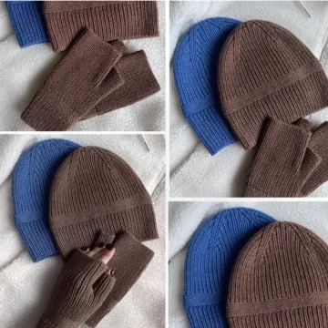 Шапка + митенки My_miu_set - Елена Харитонова