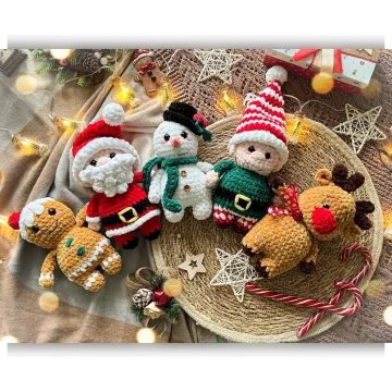 Сет из 5 новогодних игрушек