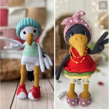 Сет из двух мастер классов Чайка и Мадам Ворона