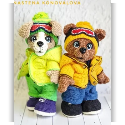 Щенок Сноу и мишка Крейзи - Анастасия Коновалова