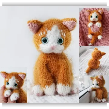 Сидячий котенок