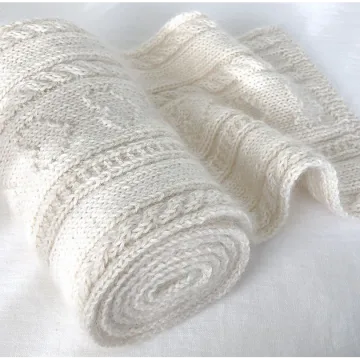 Шикарный шарф Sweet Gift-of-Love вязаный спицами - Вяжи.ру