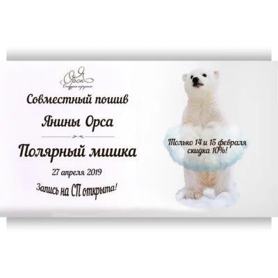 Совместный пошив "Полярный мишка" - Янина Орса