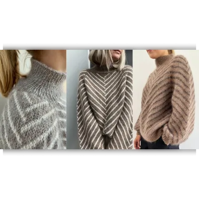 Стильный пуловер My Herringbone jumper - NORgardknitters