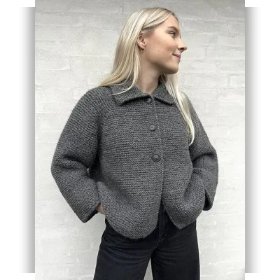 Стильный жакет платочной вязкой Simply me Jacket - Вяжи.ру