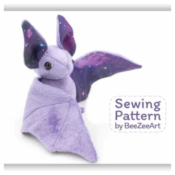 Stuffed Animal Bat Sewing Pattern / Плюшевая летучая мышка