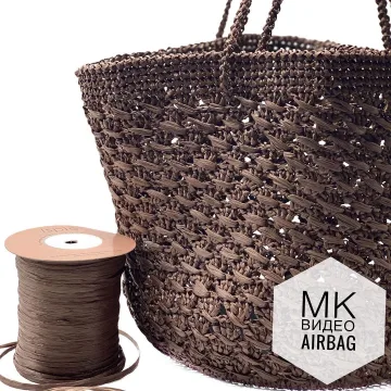 Сумка из рафии Airbag - blackmoor.knitting