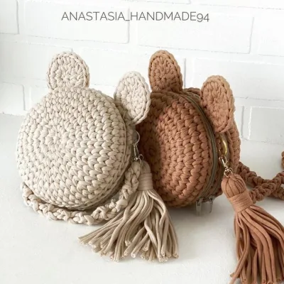 Сумка Мышка: 2 отдела - anastasia_handmade94
