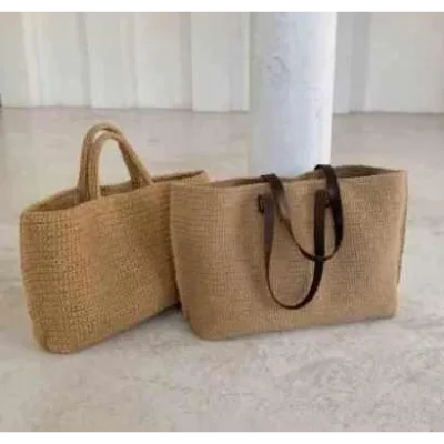 Сумка-шоппер TOTE BAG из джута - Людмила Зайцева