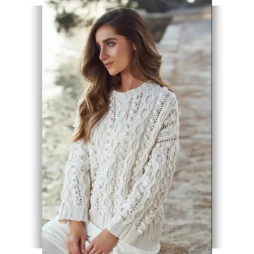 Свитер 009 Cable Bobble Sweater - Martin Storey