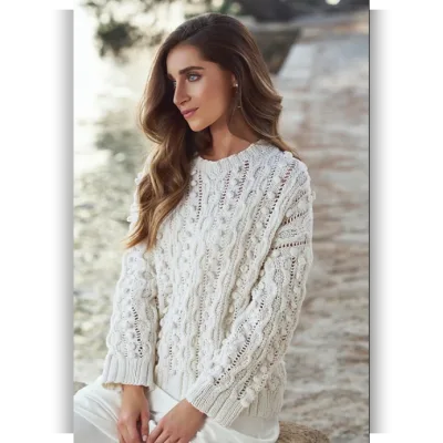 Свитер 009 Cable Bobble Sweater - Martin Storey