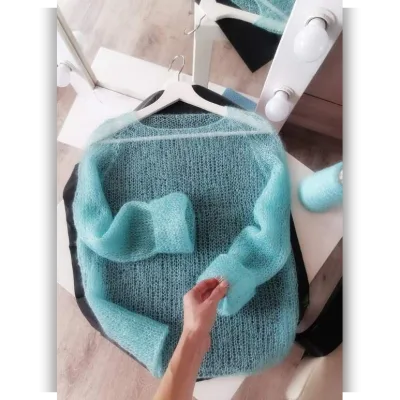Свитер basic_паутинка - perosha_knitwear