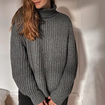 Свитер модной бриошь резинкой Brioche Bliss - Вяжи.ру