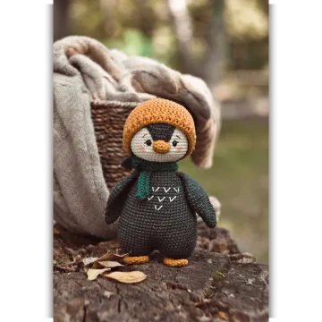 Схема игрушки крючком Пингвин