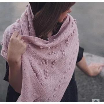 Схема палантина с шишечками - Tumaca_alpaca