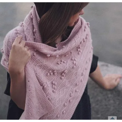 Схема палантина с шишечками - Tumaca_alpaca