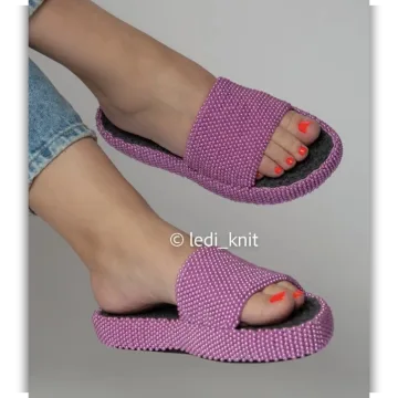 Тапочки Бусинки - ledi_knit