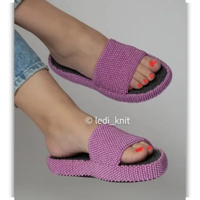 Тапочки Бусинки - ledi_knit