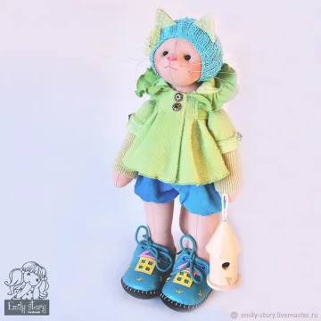 Текстильная игрушка — кошка