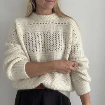 Текстурный свитер с японским плечом Maude Sweater из пряжи с кашемиром - Cheryl Mokhtari
