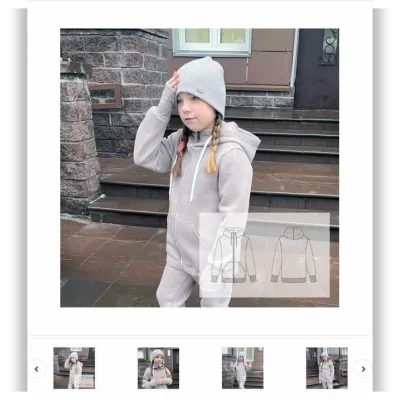 Толстовка детская Grey. Размеры 80-164 - Катя Мхитарян