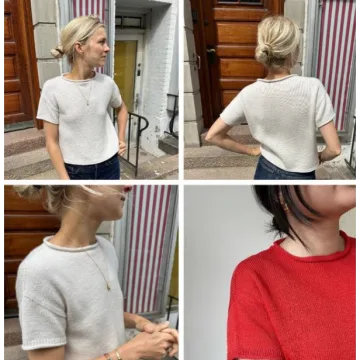 Тонкая вязаная футболка Cloud Tee - PetiteKnit