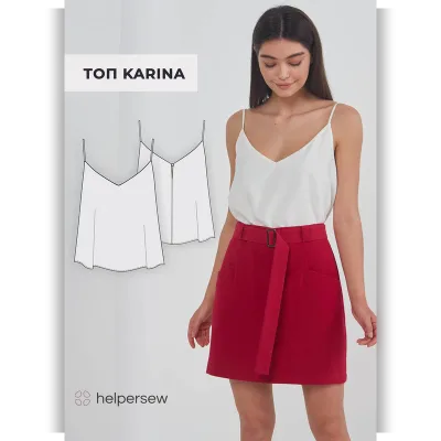 Топ Karina. ОГ 84. Рост 164 - Helpersew