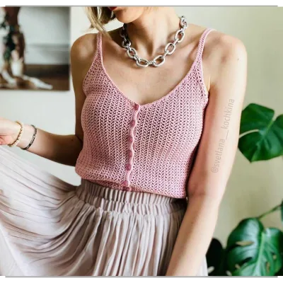 Топ Lace Herringbone - Светлана Кочкина