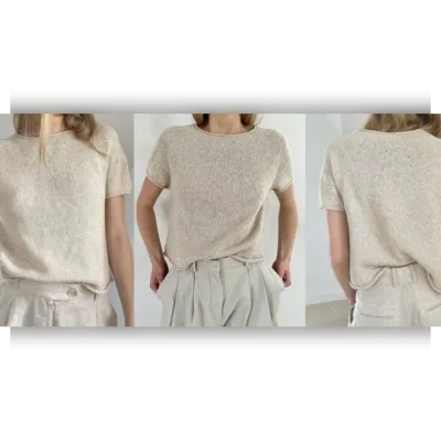 Топ с круглой кокеткой Plain Yoke Tee 20 Solo - Lene Holme Samsøe