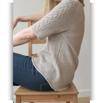 Топ с V горловиной Linen Summer Tee - Christina Körber-Reith