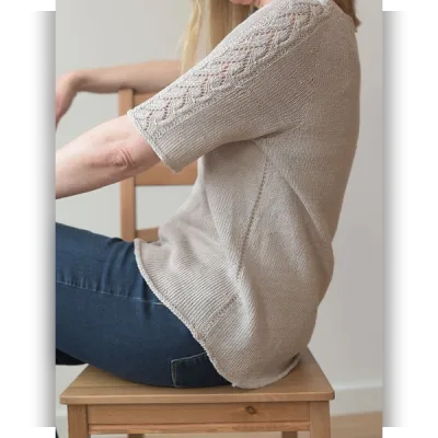 Топ с V горловиной Linen Summer Tee - Christina Körber-Reith