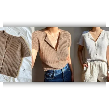 Топ спицами Umbria Summer - Cookie the Knitter