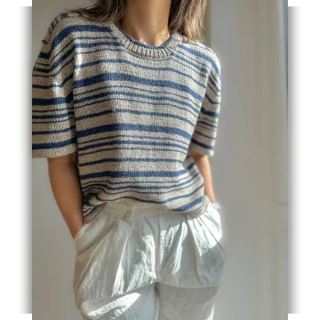 Топ в полоску Direction Loop Tee - Otherloops