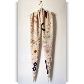 Треугольная шаль Elvan Shawl - Florence Spurling
