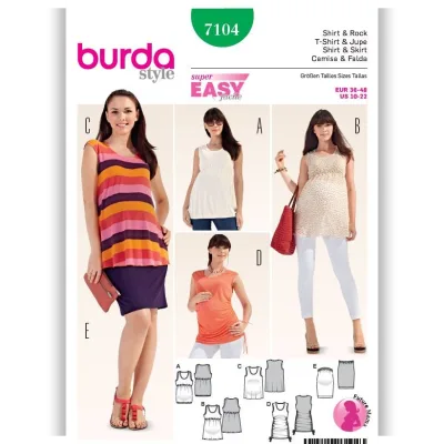 Туника без рукавов №7104 — выкройка из Каталог Burda осень-зима/2015/2016 - Burda Style