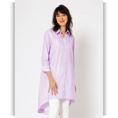 Туника рубашечного кроя №1 — выкройка из Burda. Extra 5/2020 - Burda Style