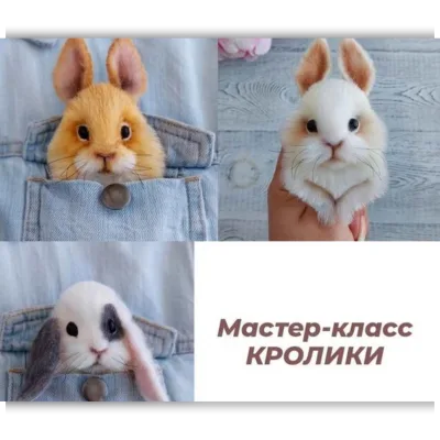 Варежки и броши Кролики - Марина Грубер