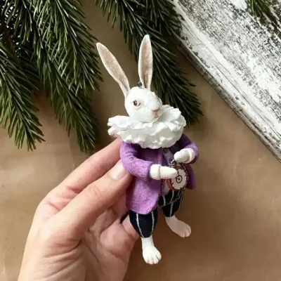 Ватная игрушка Кролик - cotton_toys_st